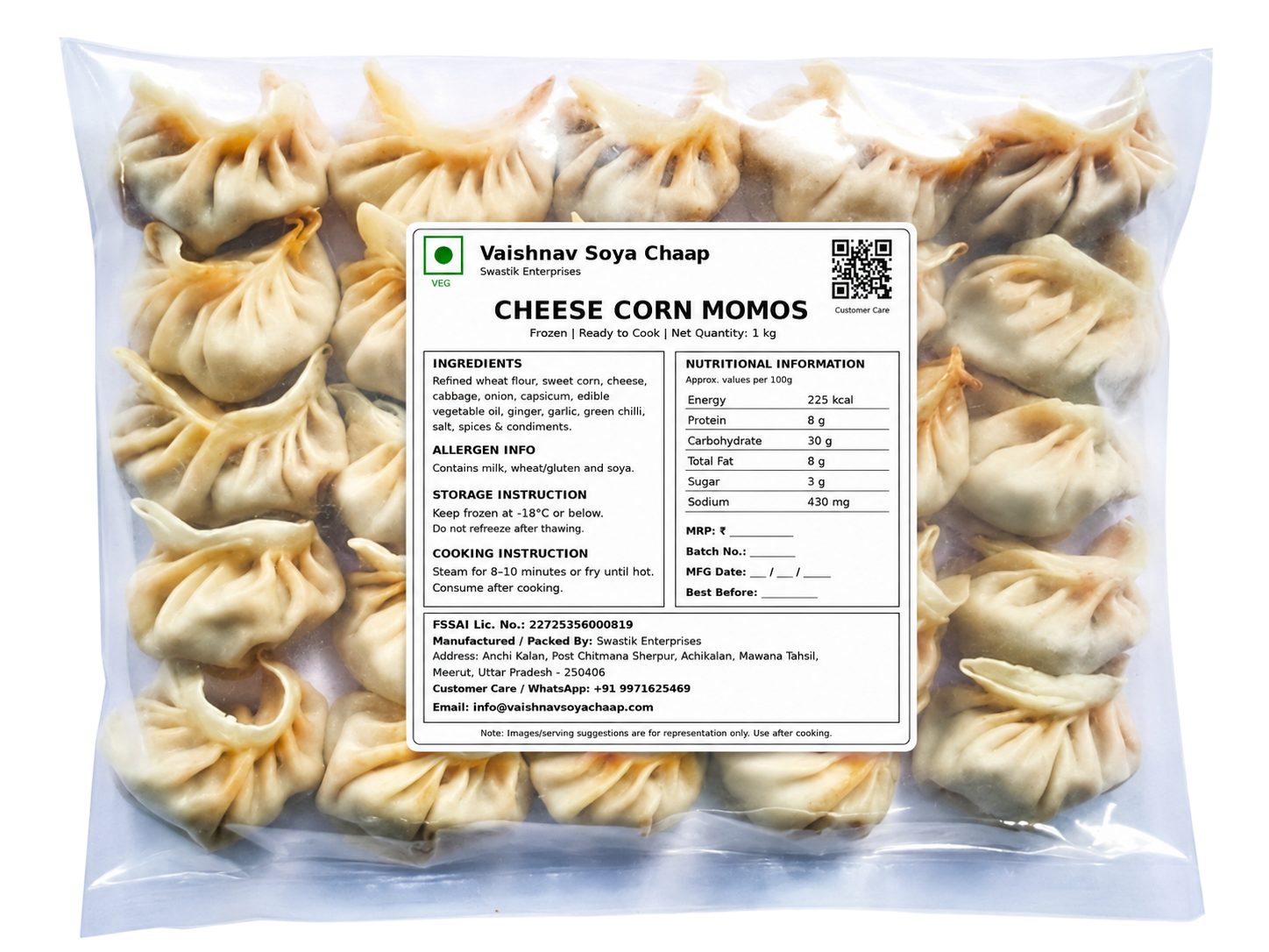 Cheese Corn Momos