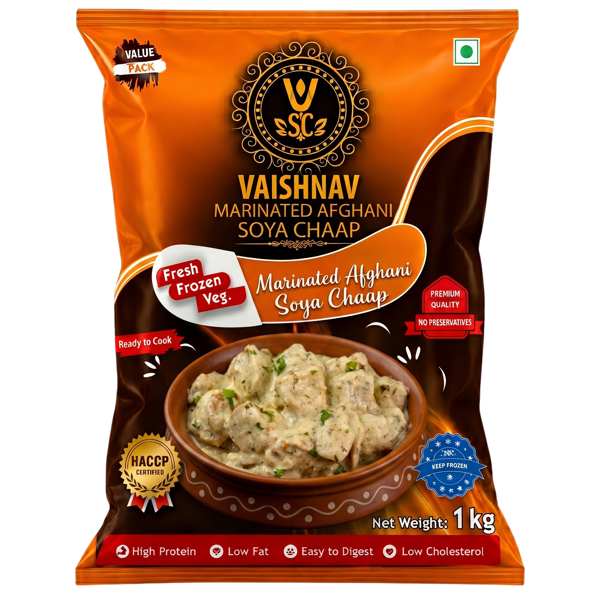 Marinated Afghani Soya Chaap Pack