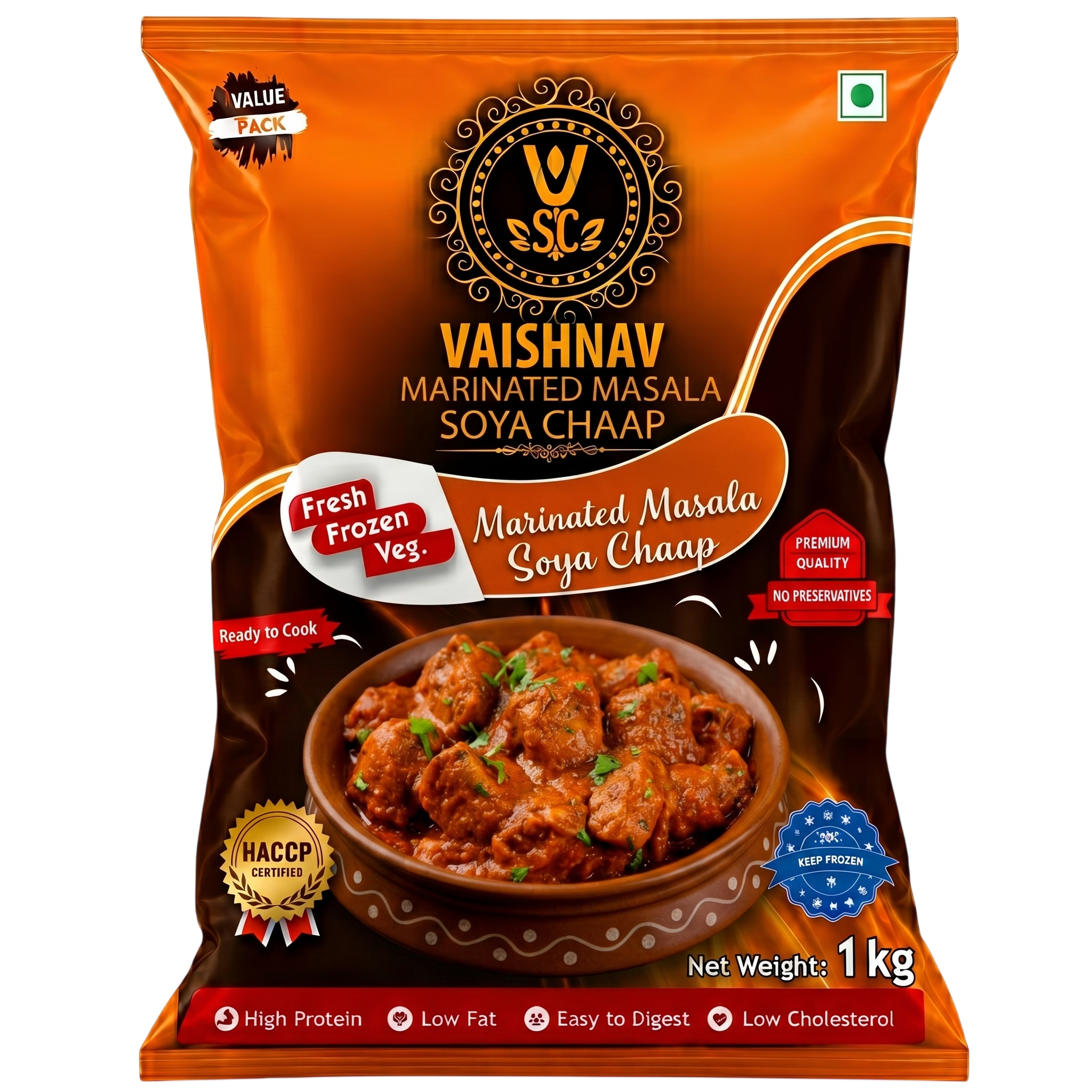 Marinated Masala Soya Chaap