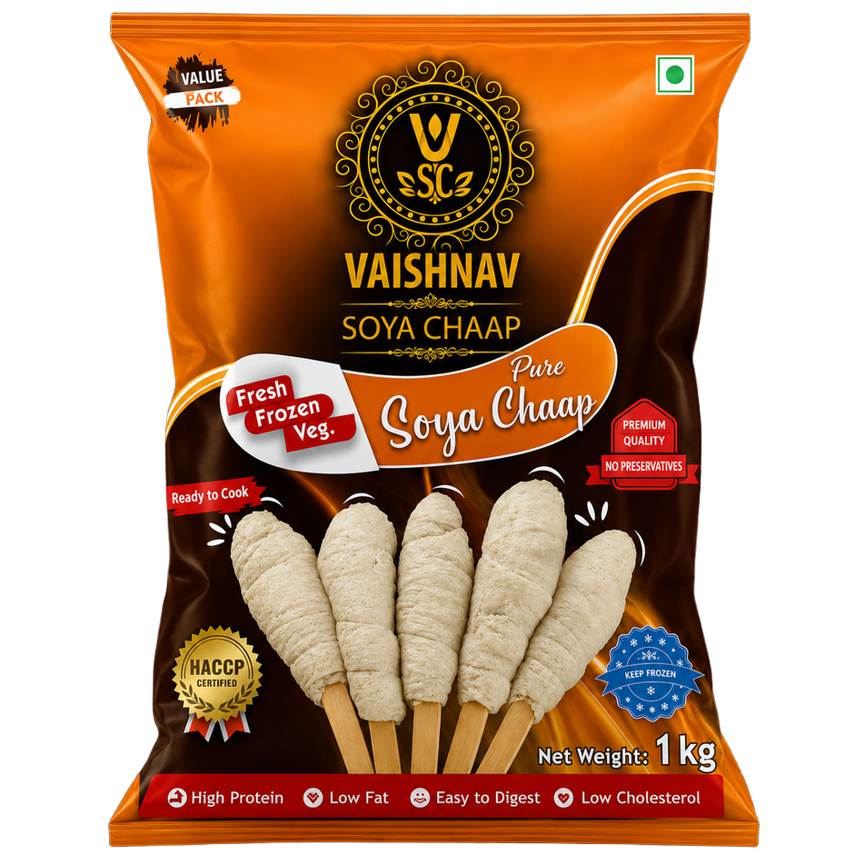 Raw Soya Chaap Pack